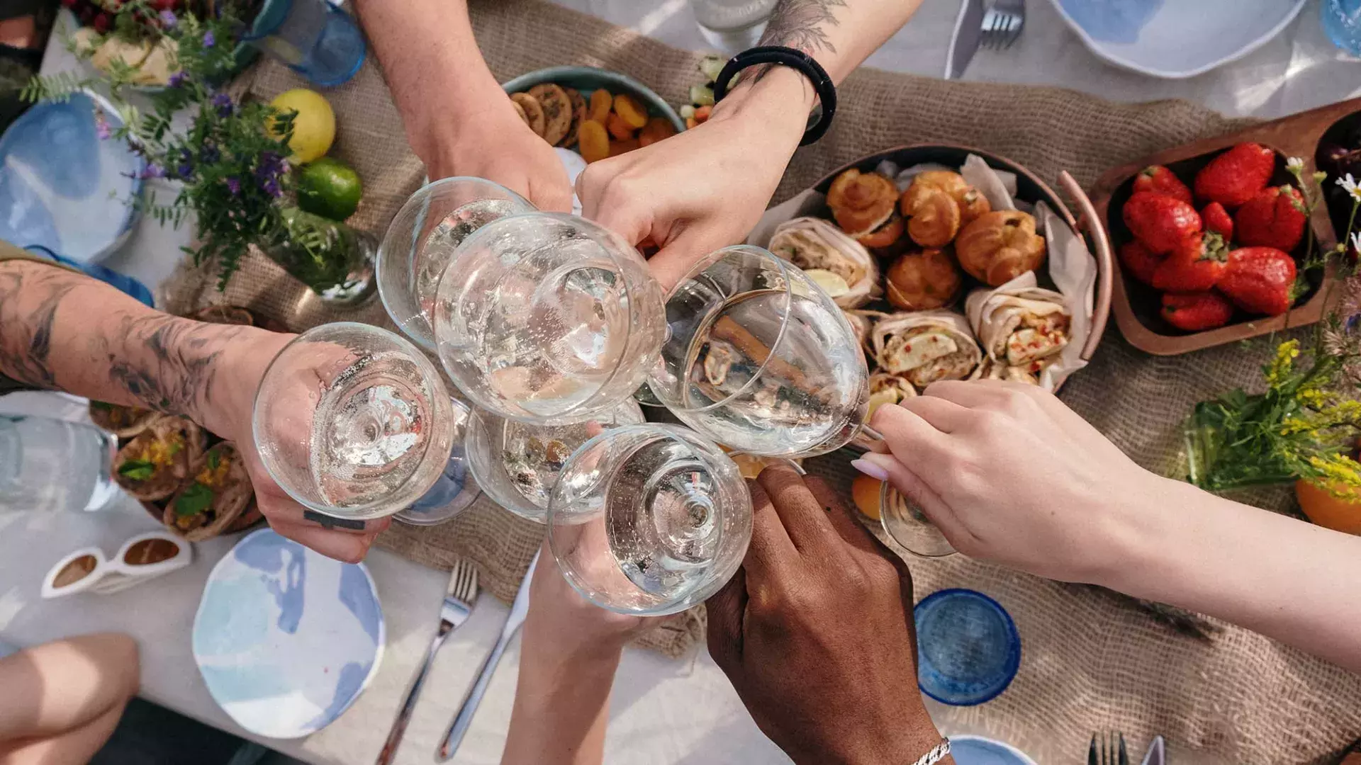 Sunday brunch buffet set up in Luxury Hotel, Brunch with Family in  Restaurant. Various delicious food in restaurant Stock Photo