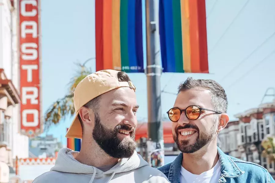 Men hanging out in the Castro