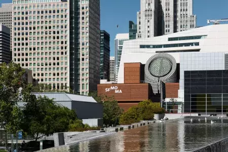 SFMOMA next to the Yerba Buena Gardens