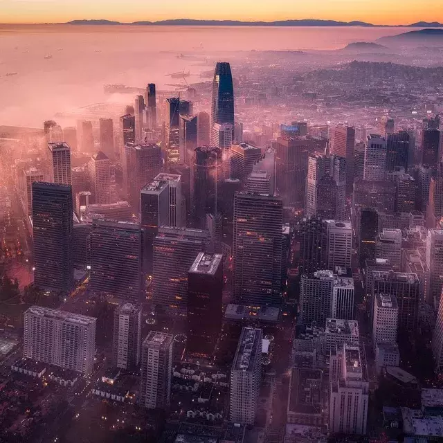 San Francisco at dusk