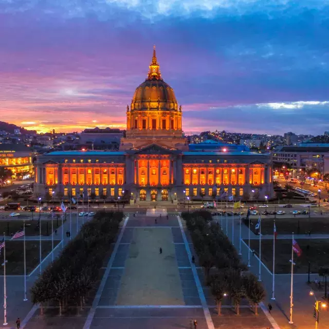 City Hall at Sunset