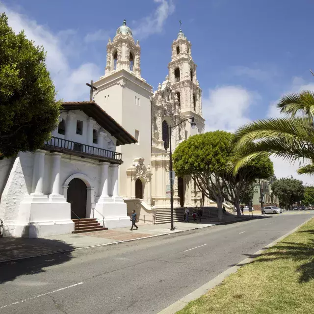 Mission Dolores during the day